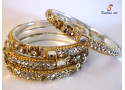 Chowki Churi - Stoned Studded Brass Bangle (6-Set's Box) Chowki Churi - Stoned Studded Brass Bangle (6-Set's Box)