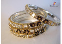 Chowki Churi - Stoned Studded Brass Bangle (6-Set's Box) Chowki Churi - Stoned Studded Brass Bangle (6-Set's Box)