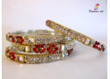 Chowki Churi - Stoned Studded Brass Bangle (6-Set's Box) Chowki Churi - Stoned Studded Brass Bangle (6-Set's Box)