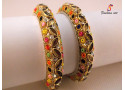 Kundan Kala - Brass Bangle Set (6 Set's Box)