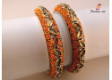 Kundan Kala - Brass Bangle Set (6 Set's Box)