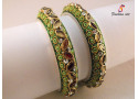 Kundan Kala - Brass Bangle Set (6 Set's Box)