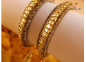 Kundan Moti Latkan - Brass Bangle Set (6 Set's Box)