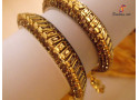 Kundan Moti Latkan - Brass Bangle Set (6 Set's Box)