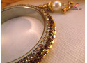 Kundan Moti Latkan - Brass Bangle Set (6 Set's Box)