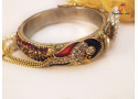 Peacock Latkan - Brass Bangle Set (6 Set's Box)