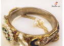 Peacock Latkan - Brass Bangle Set (6 Set's Box)