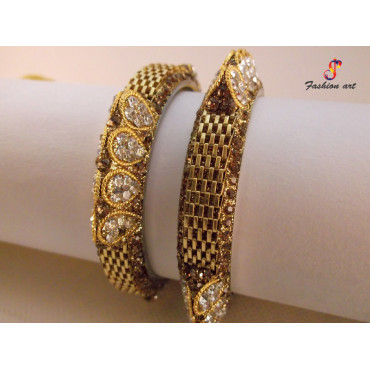 Peacock Style - Brass Bangle Set (6 Set's Box) Peacock Style - Brass Bangle Set (6 Set's Box)