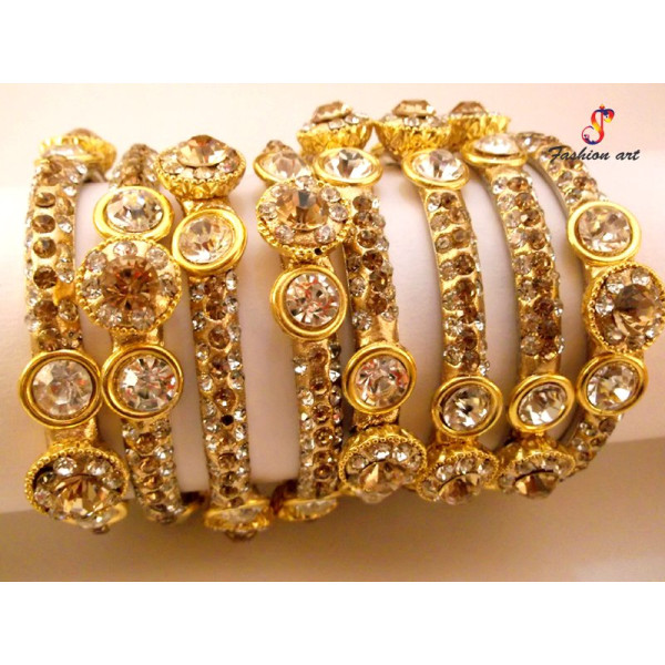 Royal Crown - Brass Bangle (6 Set's Box)