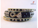 Sultan - Stoned Studded Brass Bangle (6 Set's Box)