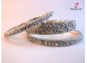 Sultan - Stoned Studded Brass Bangle (6 Set's Box)