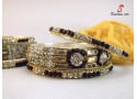 Zenab - Stoned Studded Brass Bangle (6 Set's Box)