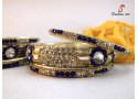 Zenab - Stoned Studded Brass Bangle (6 Set's Box)