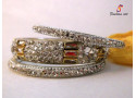 Zenab - Stoned Studded Brass Bangle (6 Set's Box)