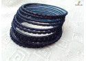 FUN-TIME - Velvet Layer Metal Bangle Set (2 Set's Box)