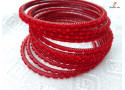 FUN-TIME - Velvet Layer Metal Bangle Set (2 Set's Box)