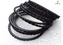 FUN-TIME - Velvet Layer Metal Bangle Set (2 Set's Box)