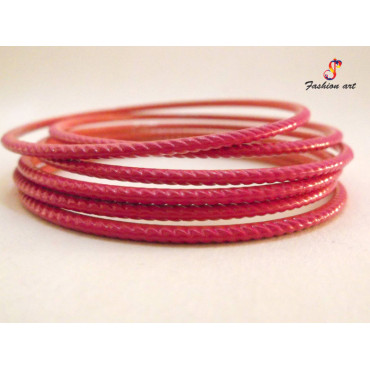 KASAUTI - Plain Metal Bangle Set (12 Colour, 2 Sets Box, 24 Box)