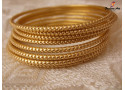 KASHISH - Metal Bangles Set (Size: 2.10", 2 Sets Box, 6 Box)