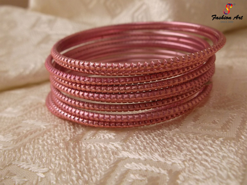 KASHISH - Metal Bangles Set (Size: 2.10", 2 Sets Box, 6 Box)