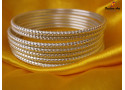 KASHISH - Metal Bangles Set (Size: 2.10", 2 Sets Box, 6 Box)