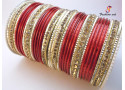 L.C.T- Stone Studded Metal Bangle (6 Set's Box) L.C.T- Stone Studded Metal Bangle (6 Set's Box)