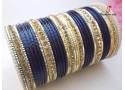 L.C.T- Stone Studded Metal Bangle (6 Set's Box) L.C.T- Stone Studded Metal Bangle (6 Set's Box)