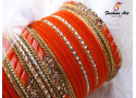 SPC 4250 - Designer Velvet Bangle (6 Colour, 6 Sets Box, 1 Box)