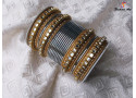 SPC 7200 - Designer Metal Bangles (6 Colour, Size: 2.10", 6 Sets Box, 3 Box)