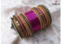 SPC 7200 - Designer Metal Bangles (6 Colour, Size: 2.10", 6 Sets Box, 3 Box)