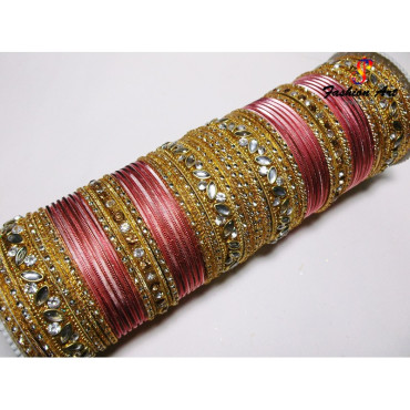 SPC 1560 - Designer Metal Bangle (3 Colour, 3 Sets Box)