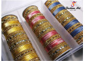 SPC 1560 - Designer Metal Bangle (3 Colour, 3 Sets Box)