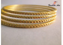 SALT-2 - Single Colour Metal Bangle (Size: 2.10", 2 Sets Box)