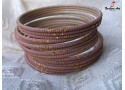 SHEESHA - Metal Bangle (Size: 2.4", 12 Colour, 12-Sets Box)