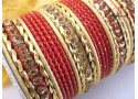 FA-20 - Stone Studded Metal Bangle (6 Colour, 6 Sets Box)