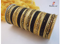 FA-20 - Stone Studded Metal Bangle (6 Colour, 6 Sets Box)
