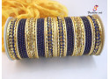 FA-20 - Stone Studded Metal Bangle (6 Colour, 6 Sets Box)