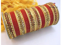 FA-20 - Stone Studded Metal Bangle (6 Colour, 6 Sets Box)