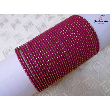 KUMKUM - Metal Bangle (24 Colour, 4 Sets Box,)