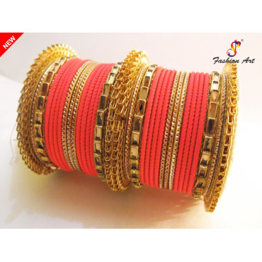 SPC-4280 - Handmade Designer Metal Bangle (6 Colour, 6 Sets Box)