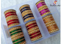 SPC 9840 - Designer Metal Bangles (in 12 Colour, 6 Col x 6 Set's Box)