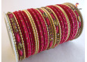 SPC-1896 Handmade Designer Metal Bangle (6 Set's Box)