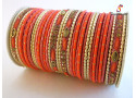 SPC-1896 Handmade Designer Metal Bangle (6 Set's Box)